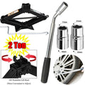 Dayplus Heavy Duty 2 Ton Scissor Jack + Extendable Wheel Wrench Car Van Repair Tool Kit