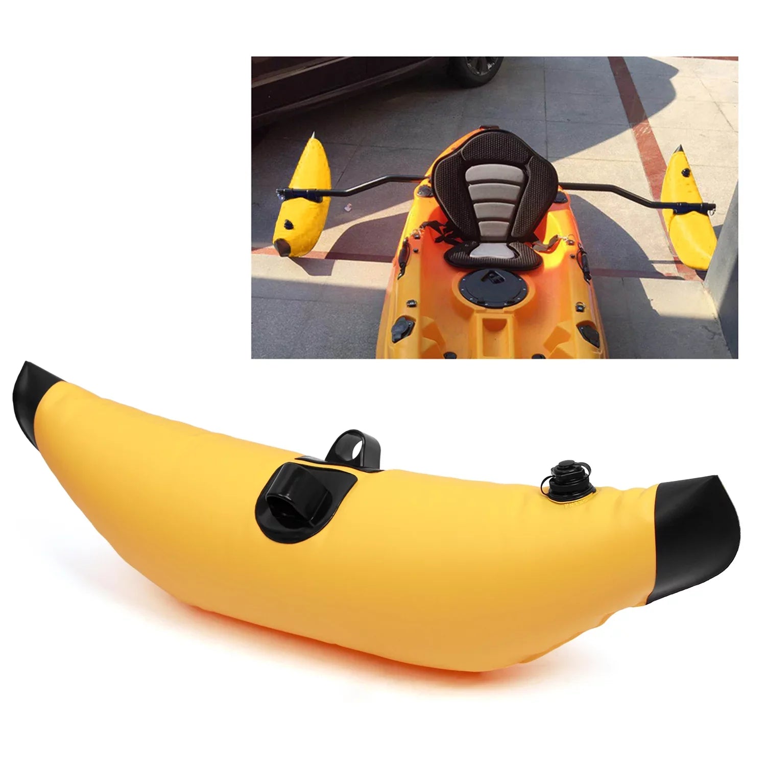 Meterk Kayak  Inflatable Outrigger Float with Sidekick Arms Rod Kayak Boat Fishing Standing Float Stabilizer System Kit