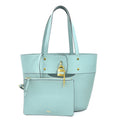 Pre-Owned Chloé Chloe Shoulder Bag Leather Light Blue Women's (Like New)