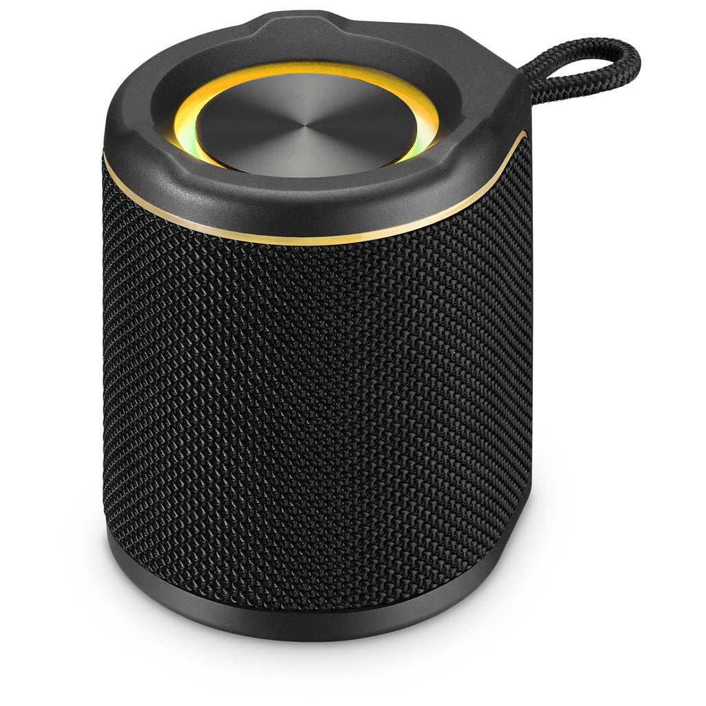iLive Light up Bluetooth Wireless Waterproof Fabric Speaker, ISBW103B, Black
