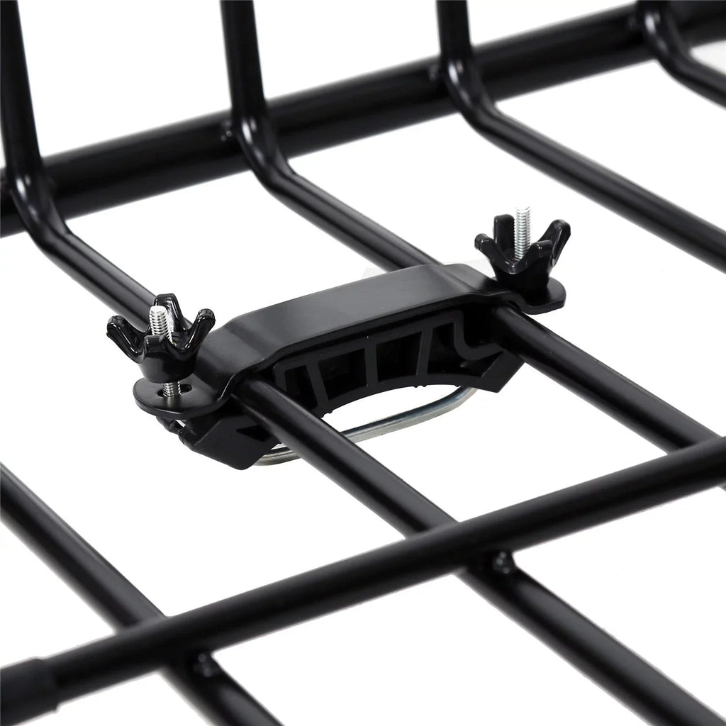 Jeremywell Universal 64"x 39"x 6" 150  Capacity Roof Rack Cargo Basket Extension Car Top Luggage Holder Carrier for  Truck Cars