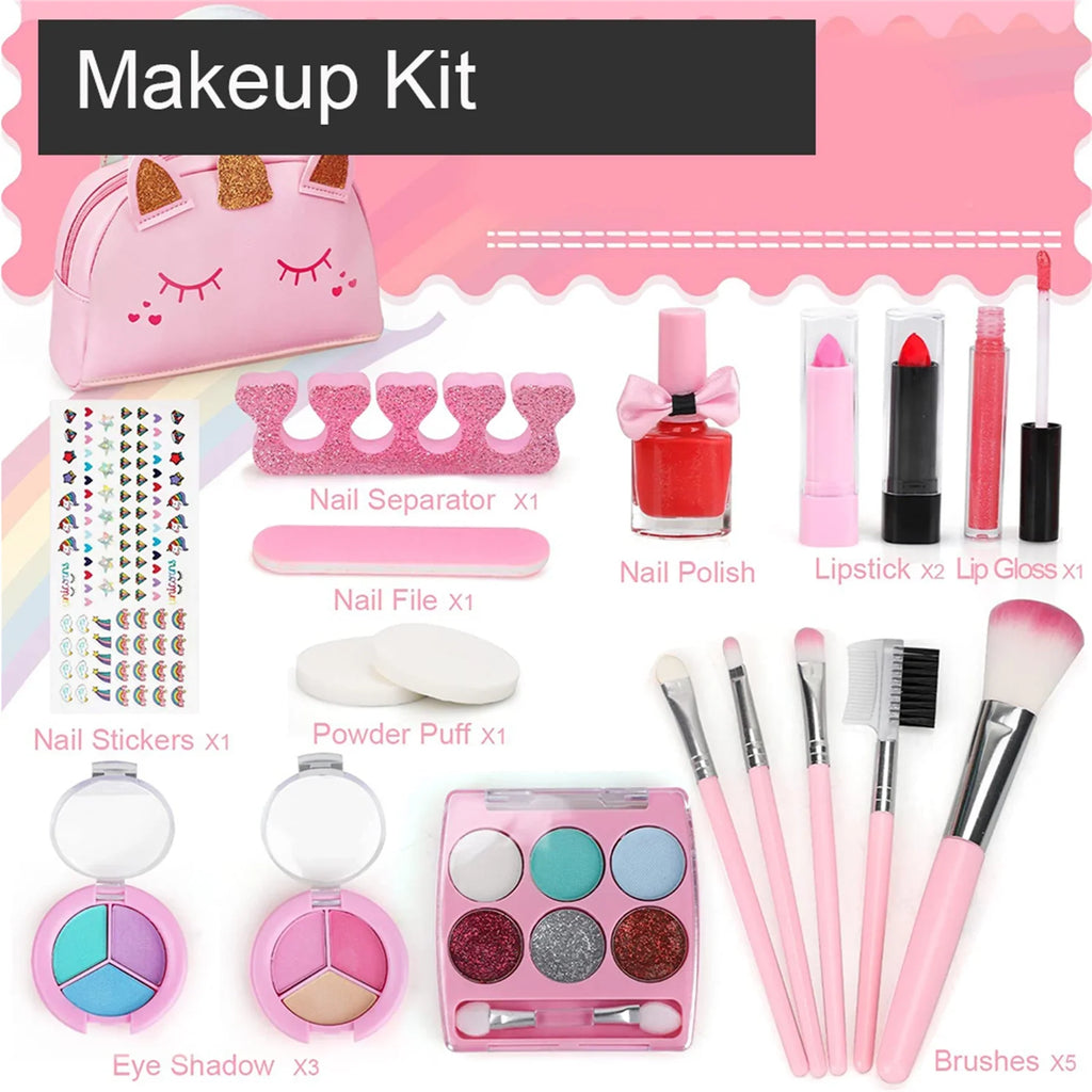 Kids Makeup Kit for Girl - Unicorn Makeup Bag and Makeup