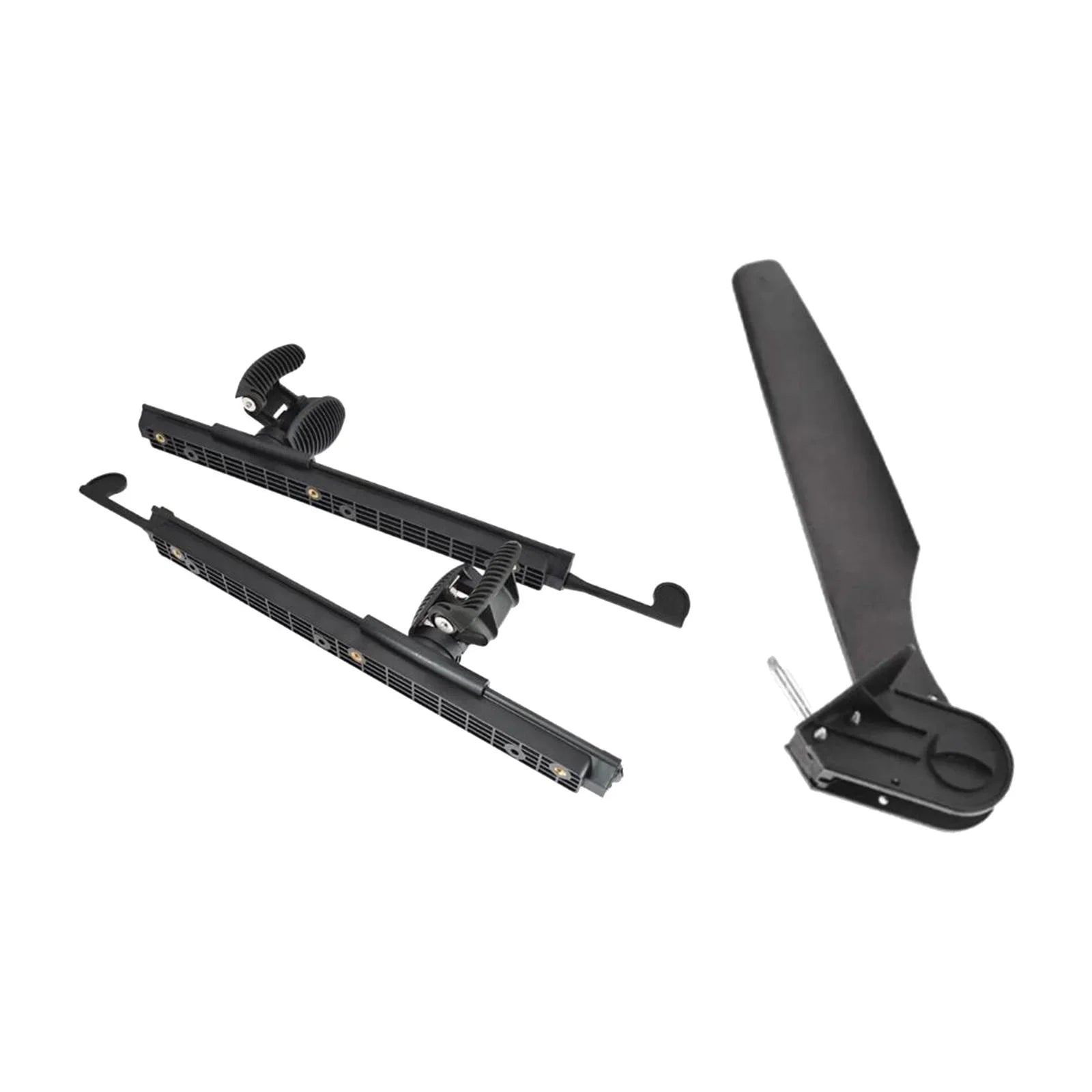 kesoto Kayak Rudder Kayak Foot Pegs Boat Tail Watercraft Rudder with Foot Brace Pedals for Fishing Boat Canoeing Marine Accessories