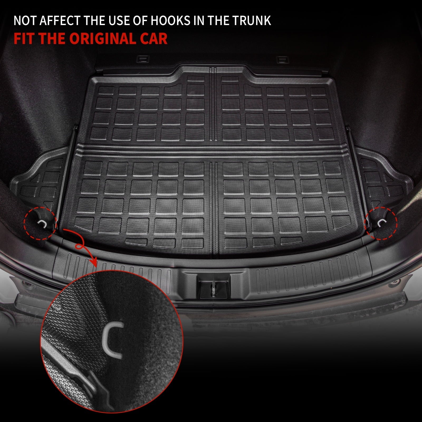 Fit 2023 2024 Honda  Trunk Mat Cargo Liner  All Weather Trunk Liner 2023 -V Fuel Accessories Non-Hybrid