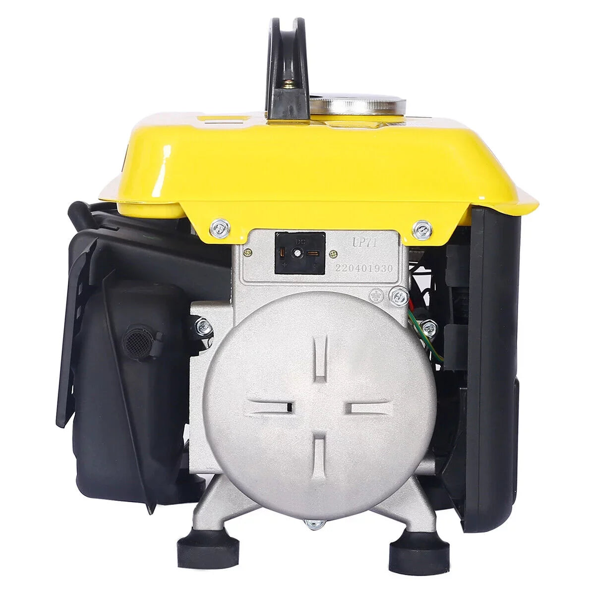 Portable Generator, 900 Watts Gas Powered Generator for Backup Home Use & Outdoors Camping Low Noise Ultra Lightweight   and  Compliant (Black ＆ Yellow)
