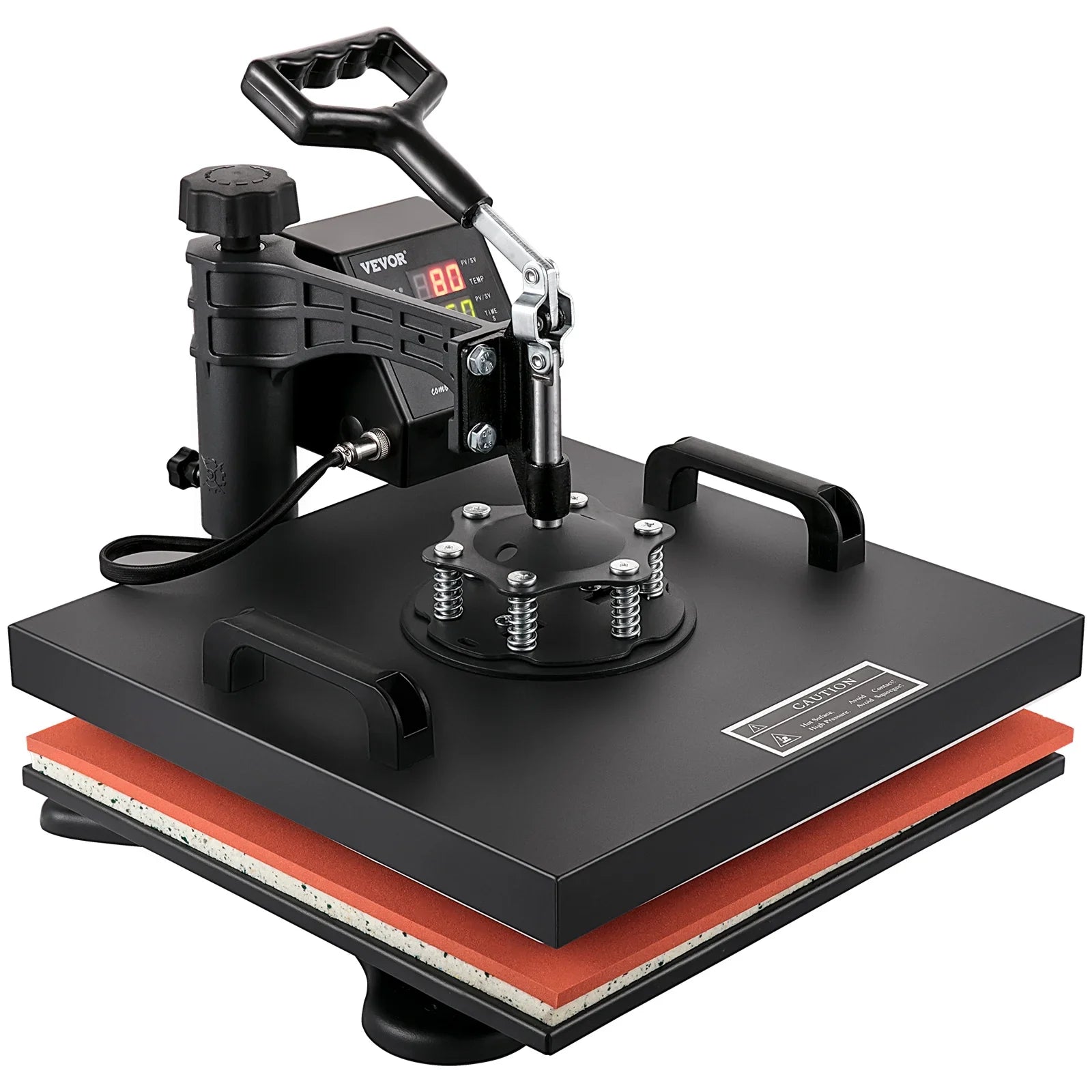 Heat Press Machine 15"x15" 8 in 1 Combo Digital Multifunctional Sublimation Heat Transfer Machine Dual  Display 360 Degree Rotation Swing Away