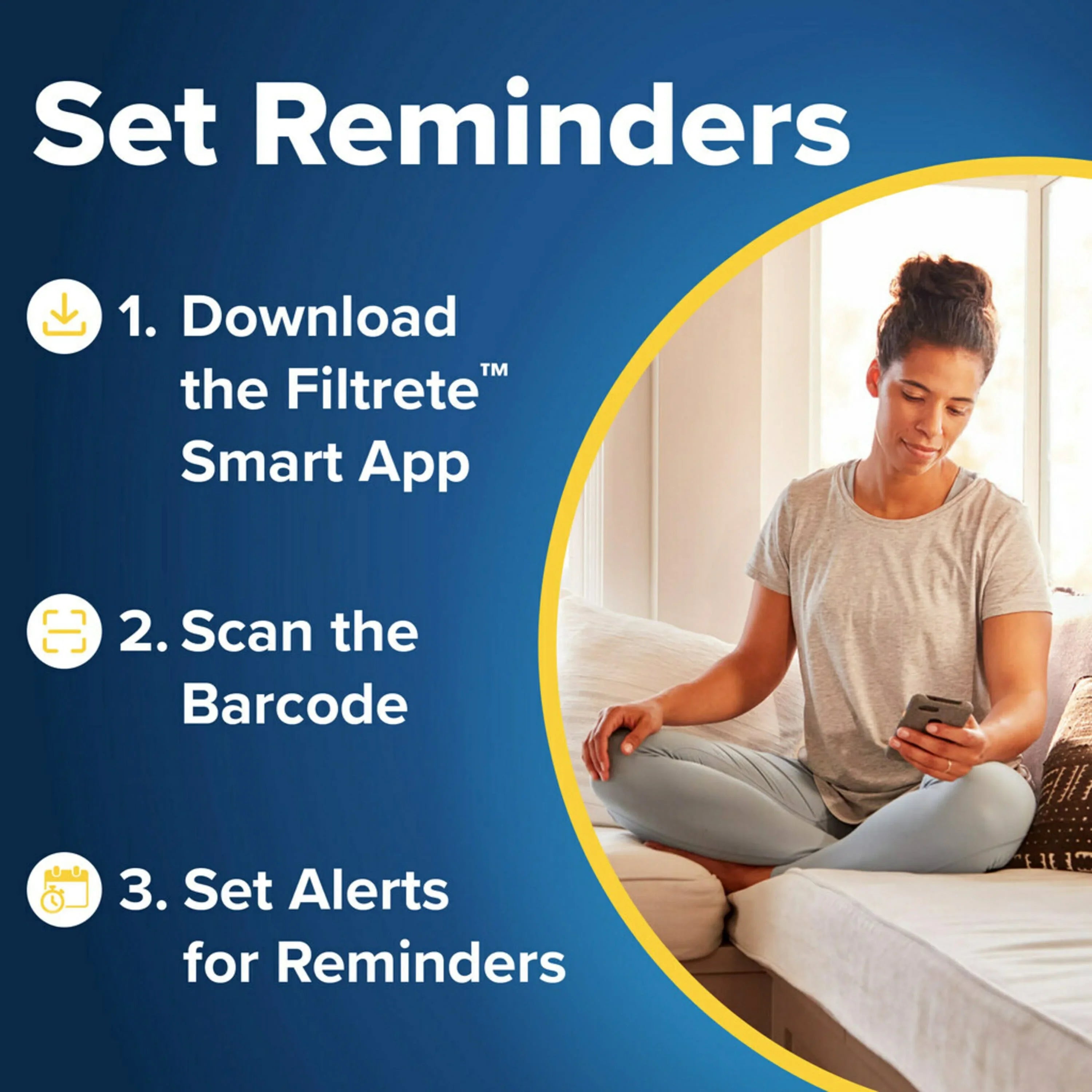 Filtrete 25x25x1 Air Filter,  1500  12, Allergen, Bacteria and Virus, 1 Filter