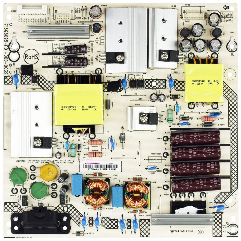 Sharp PLTVFY751AAU4 Power Supply for -50LB481U