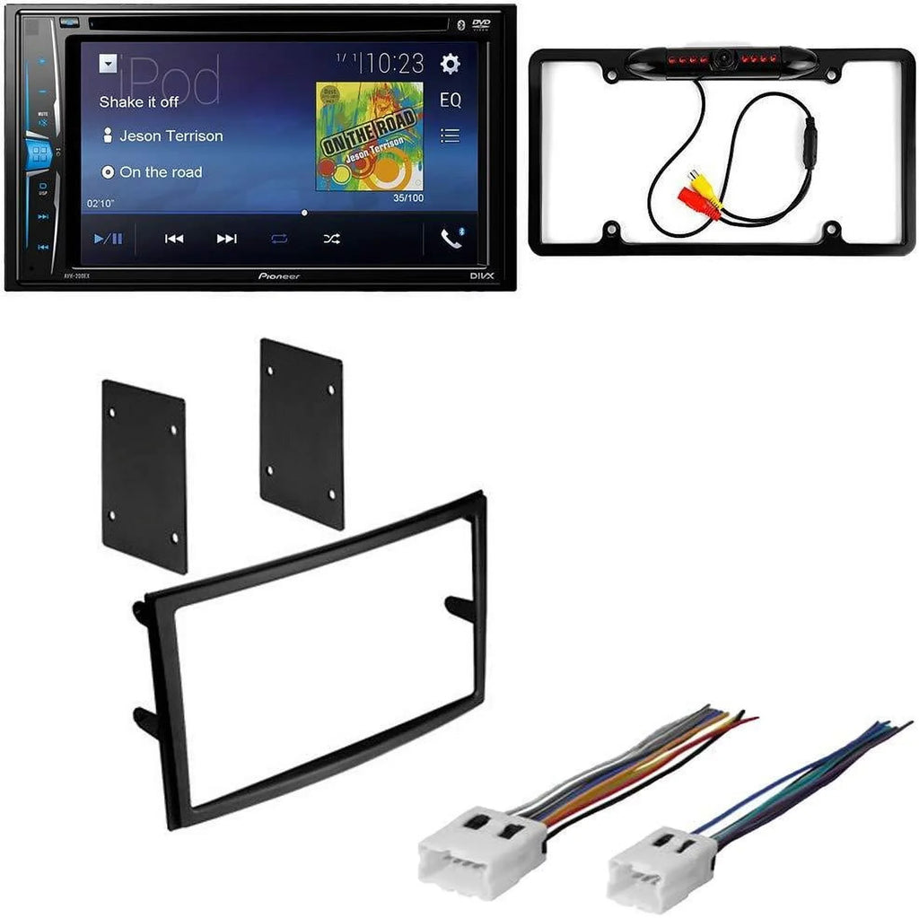 KIT470 Bundle with Pioneer Multimedia  Car Stereo and Installation Kit - for 2003-2005 Nissan 350Z /Bluetooth Touchscreen Radio - Backup Camera, Double Din Mounting Kit