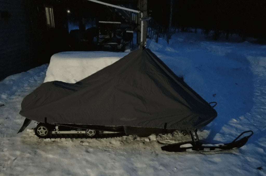 200 Denier Storage Snowmobile Cover Compatible for the 2005-2007 Ski Doo Bombardier Model   550 Snowmachine Sled. All Black.
