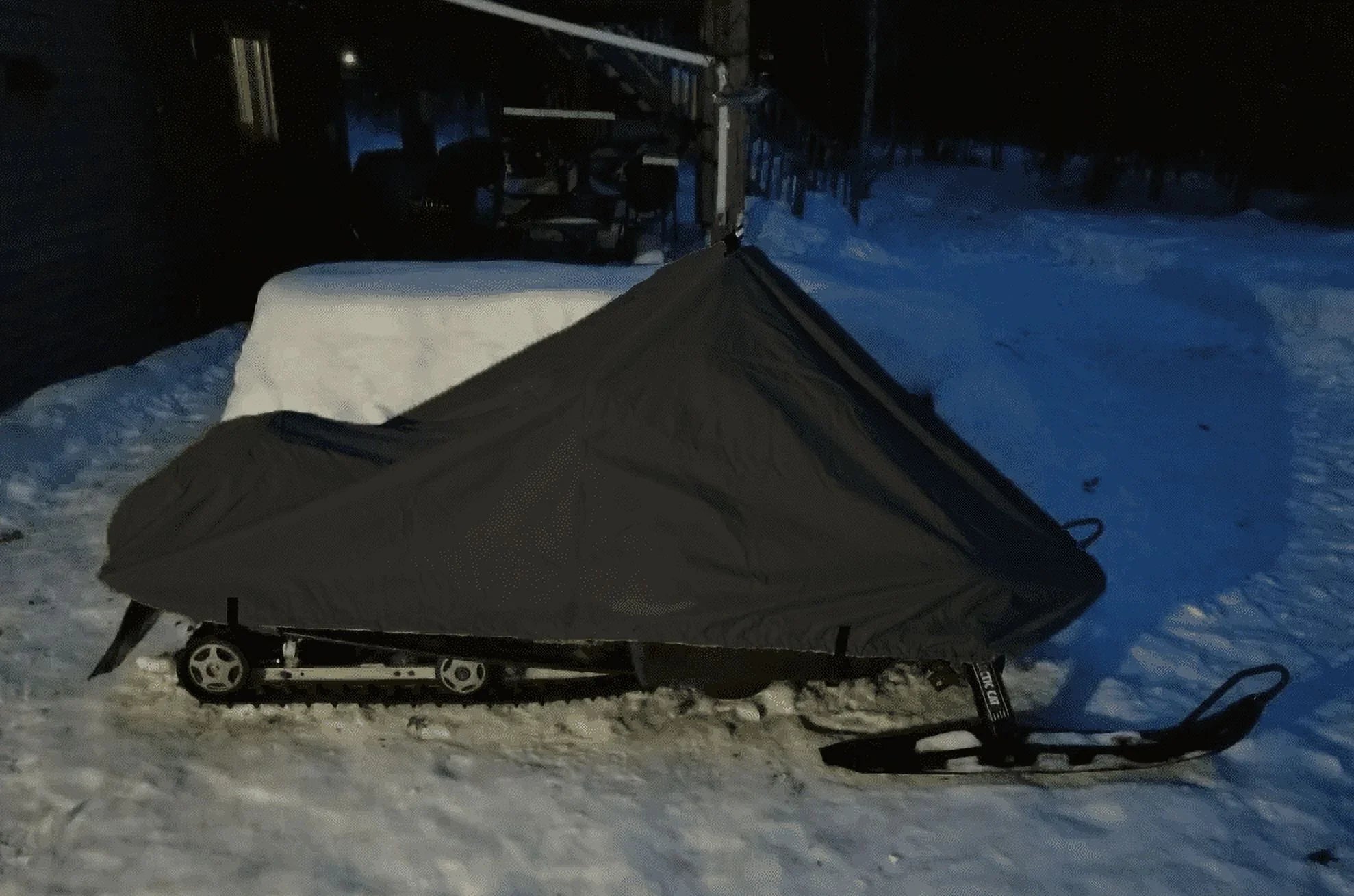 200 Denier Storage Snowmobile Cover Compatible for the 2005-2007 Ski Doo Bombardier Model   550 Snowmachine Sled. All Black.