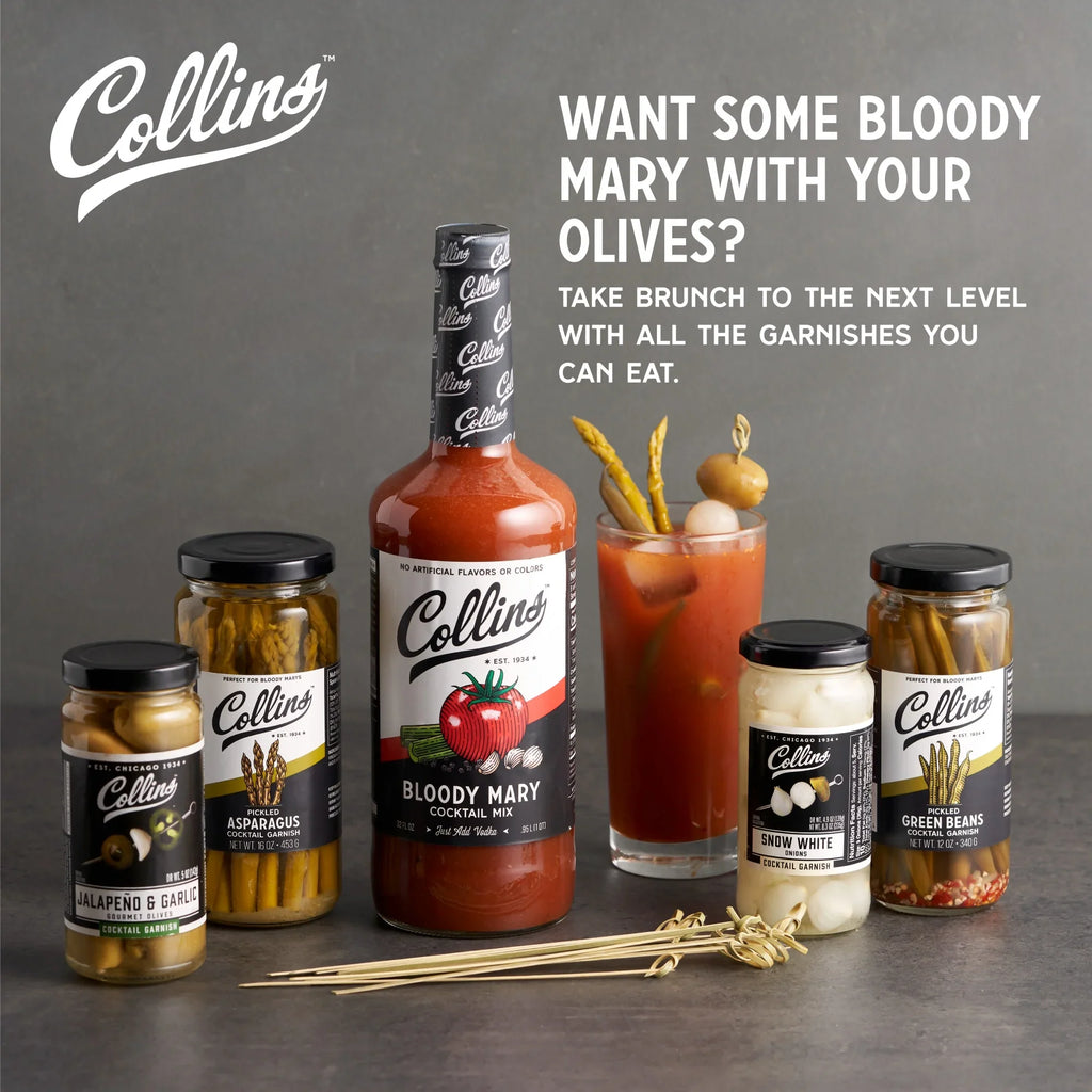Collins Ultimate Bloody Mary Kit - Set of 7 Bar Accessories for Making Drinks