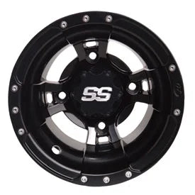 4/156  SS112 Alloy Sport Wheels 10X5 3.0 + 2.0 Black for Yamaha  450 2004-2009