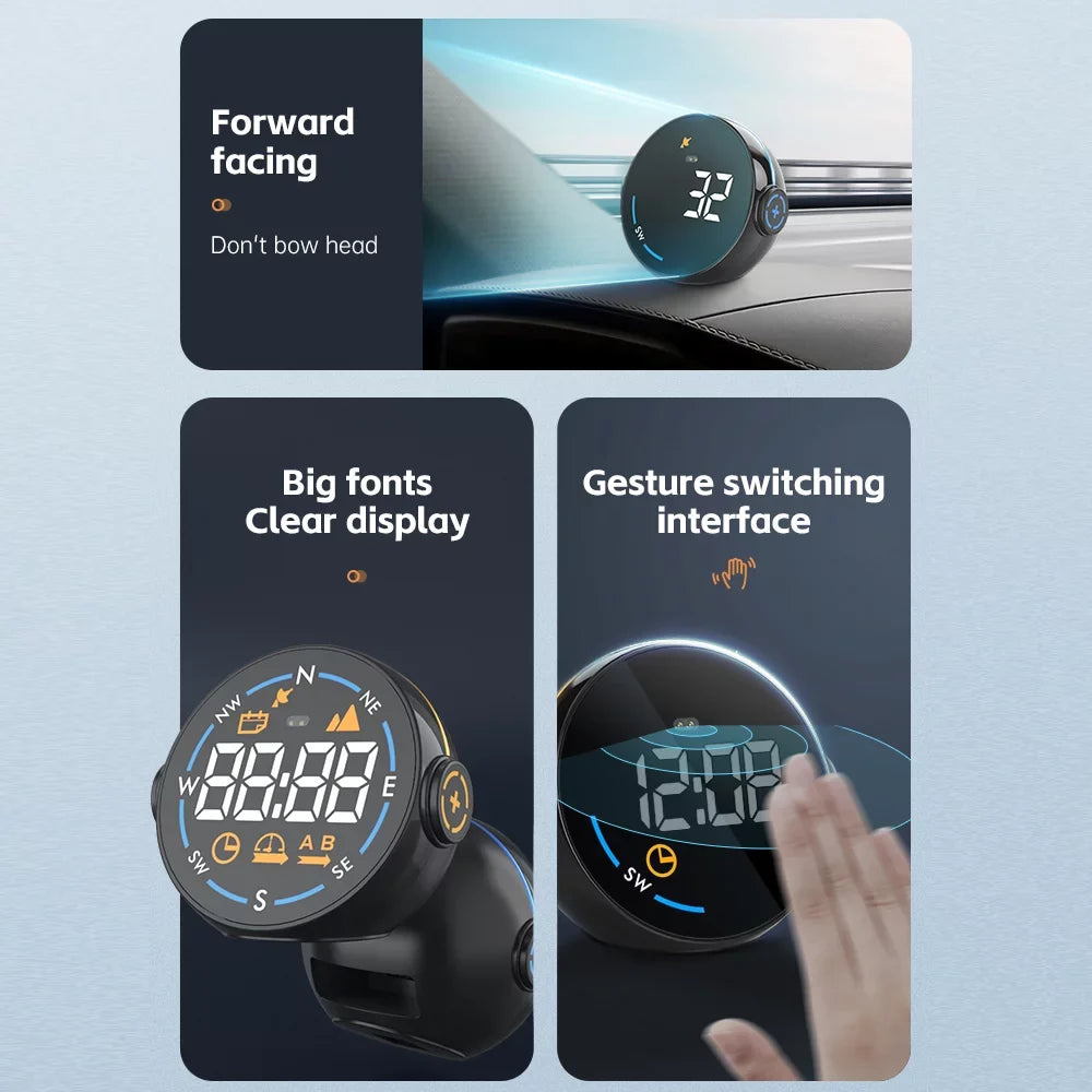Moobody H600G Car Speedometer Head Up Display: Accurate  System with Digital Speed and Altitude Meter