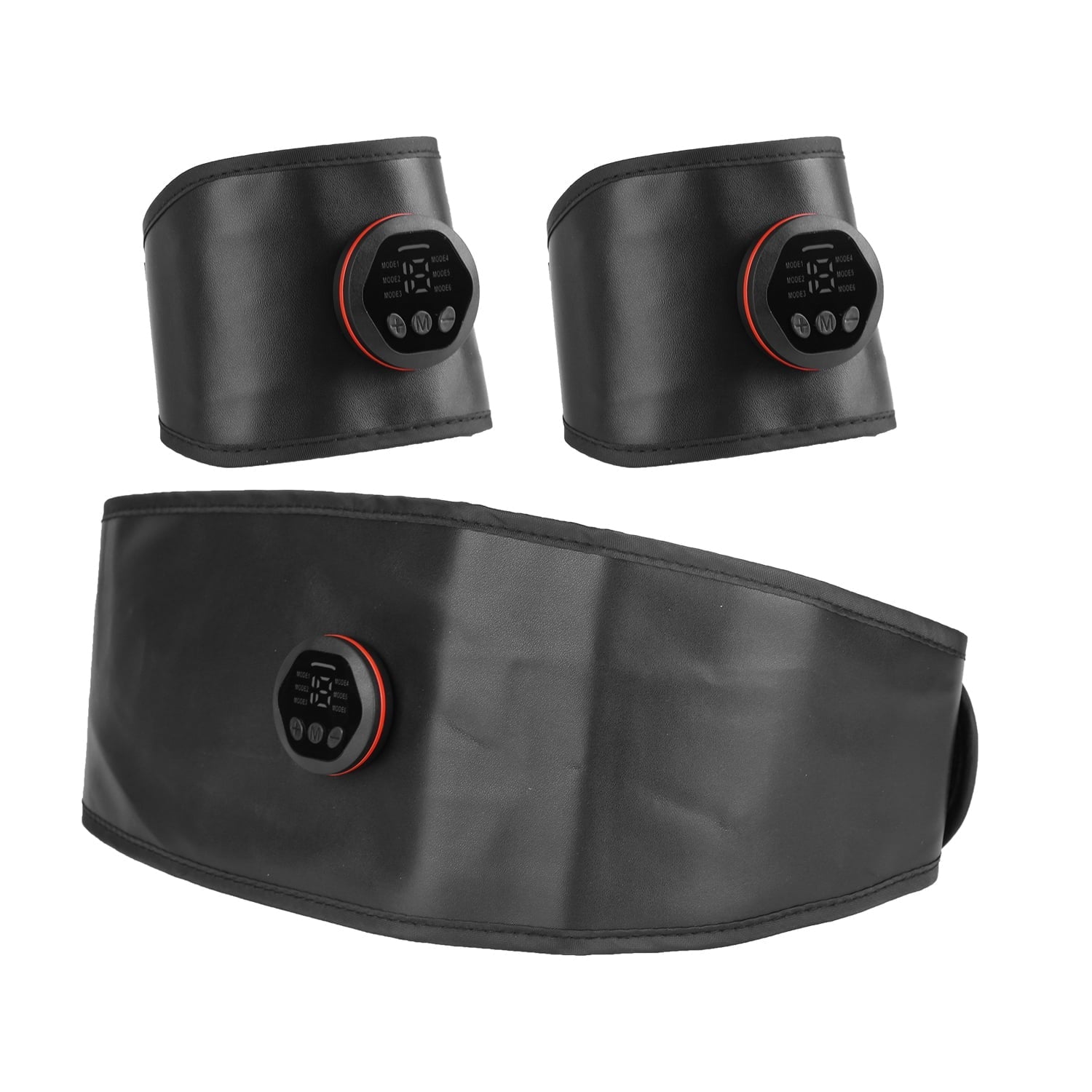 iMounTEK Muscle Stimulator Workout Equipment Abdominal Toning Belt  Training Fitness Equipment Waist Trimmer Belt, 6 Modes, 18 Intensity Levels, Home Office Equipment