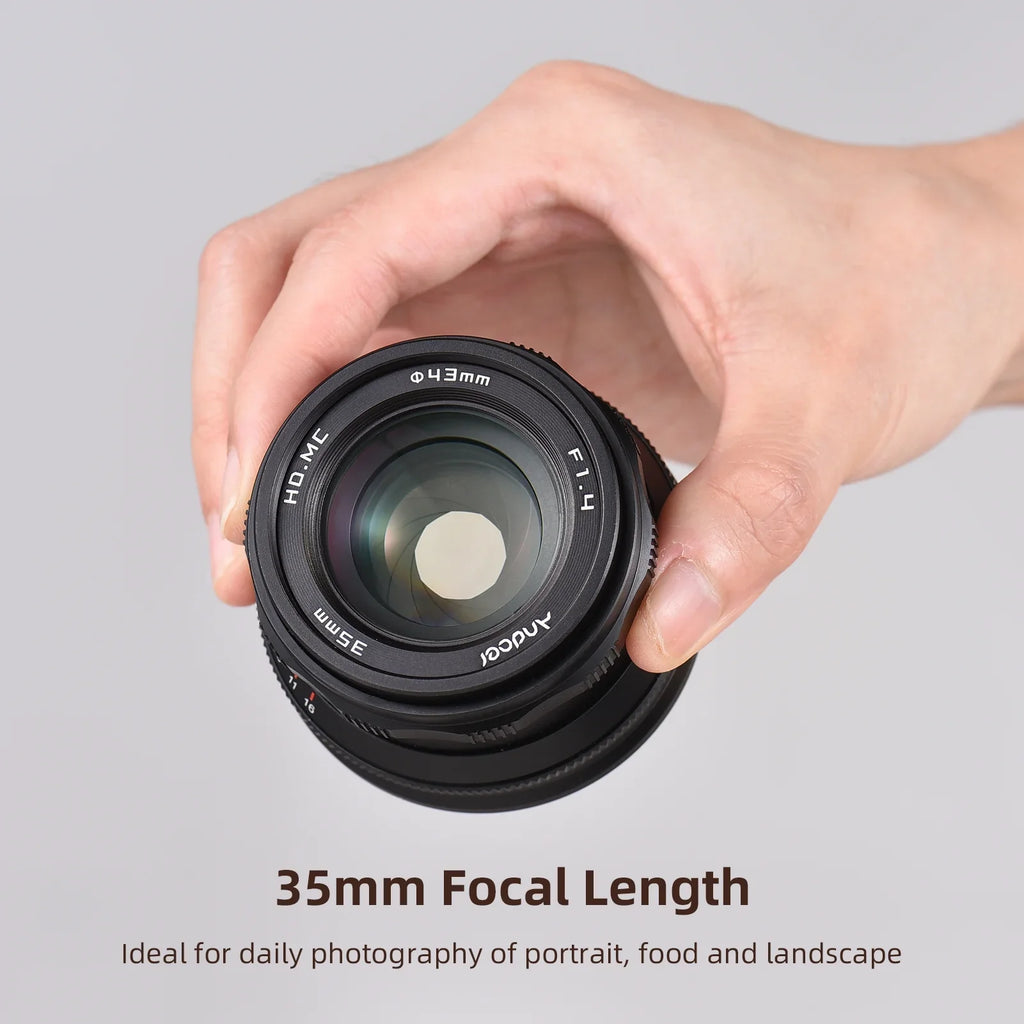 Dcenta Full Frame Camera Lens with Large Aperture Manual Focus for Sony A7/A7II/A7R/A7RII/A7S/A7SII/A6500/A6300