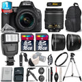 Nikon D5600  Camera + 18-55mm  - 3 Lens Kit + Extra Battery + 1yr Warranty
