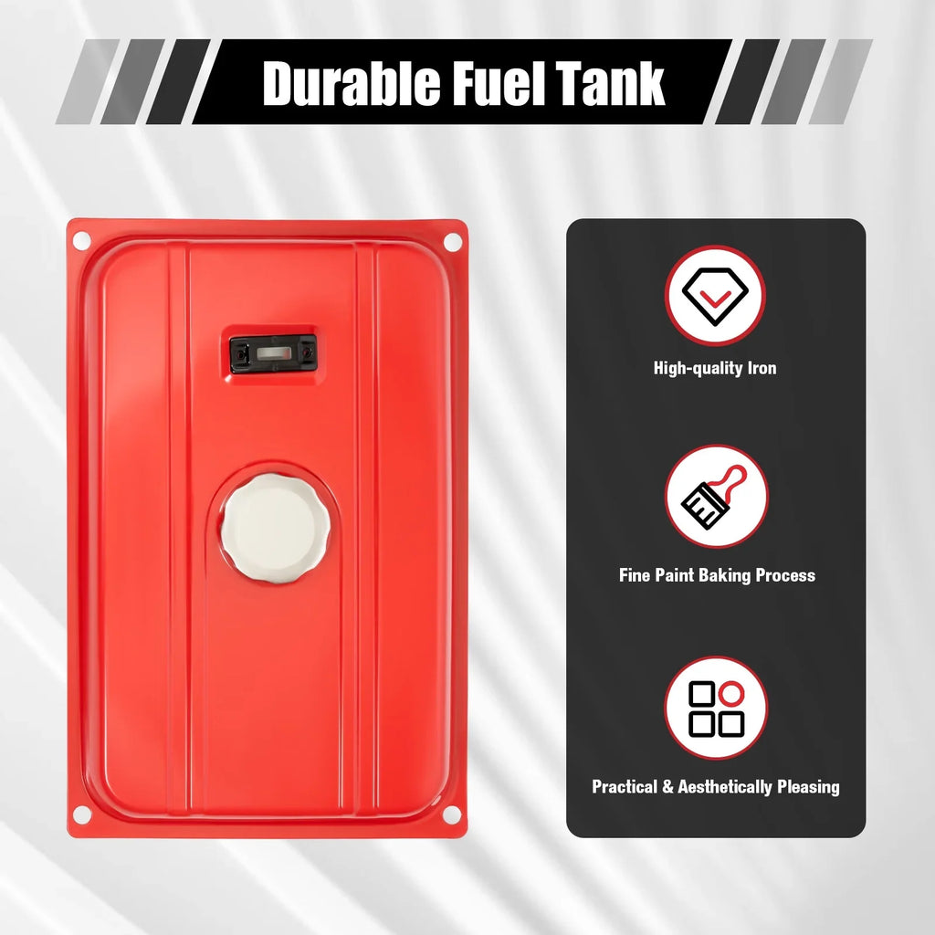 5 Gallon Generator Fuel Tank Red Universal Fuel Tank for EC2500 18.9 Liter Equipment