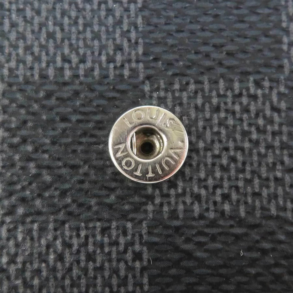 Pre-Owned Louis Vuitton   Key Case Damier Graphite Multicle 6 Canvas Black Men's M62662 (Good)