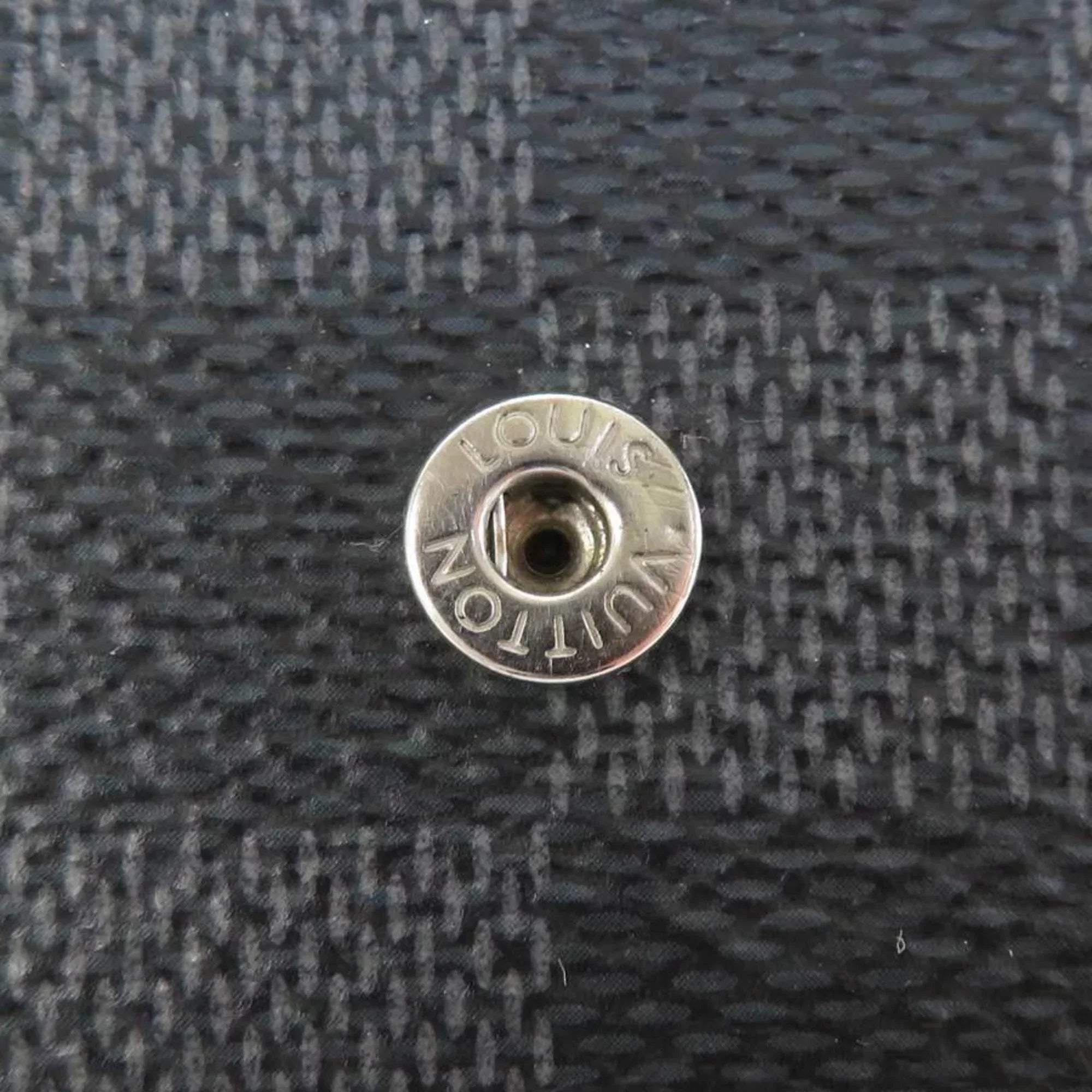 Pre-Owned Louis Vuitton   Key Case Damier Graphite Multicle 6 Canvas Black Men's M62662 (Good)