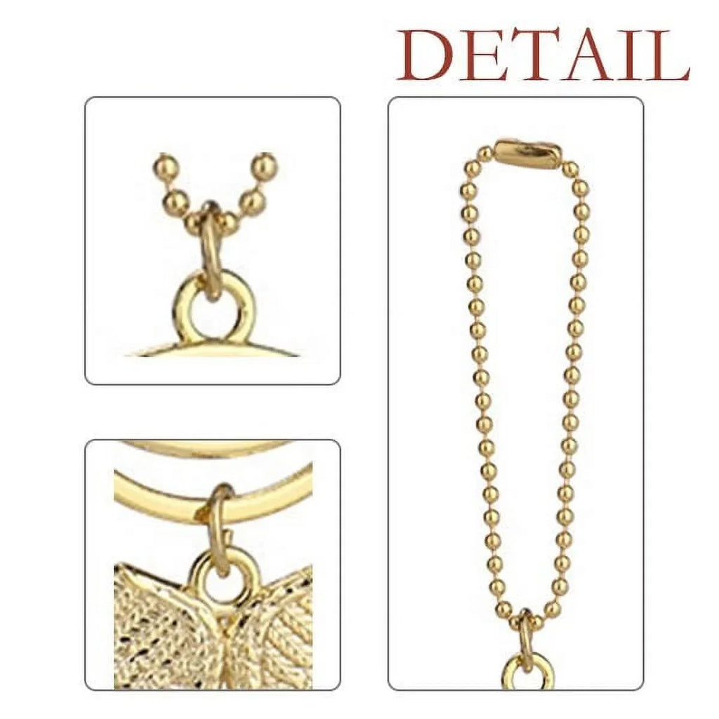 99 years old Boy Age Longevity Car Keychain Angel Wing Pendant