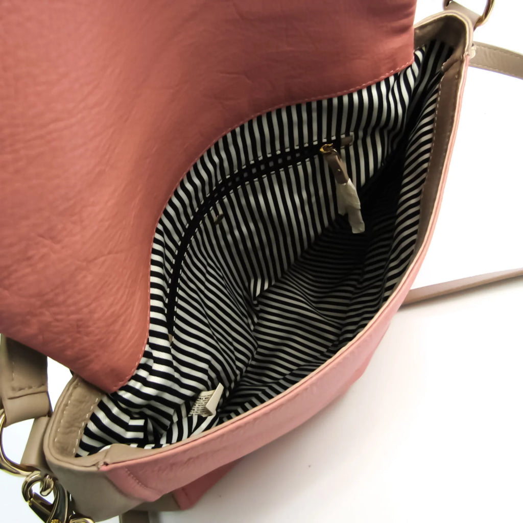 Pre-Owned Kate Spade    PXRU6018 Women's Leather Handbag,Shoulder Bag Grayish,Pink (Good)