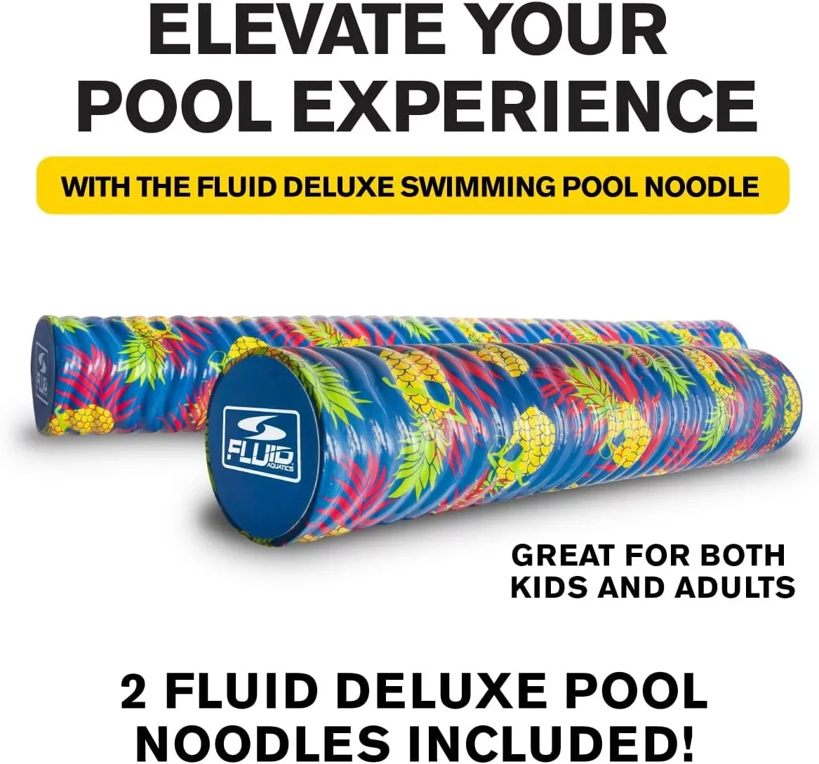 Fluid - Deluxe Swimming Pool Noodle - 2 Pack . Pool toy, Unisex,Teen