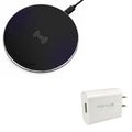 10W Fast Charging Ultra Slim Wireless Charger Pad w 18W Compact Adaptive Fast  Home Wall  Charger K3K for Nokia Lumia 1020 - Razer Phone 2 - Samsung Galaxy S9+ S9, S8+ S8 S7 S6 Edge+ Edge