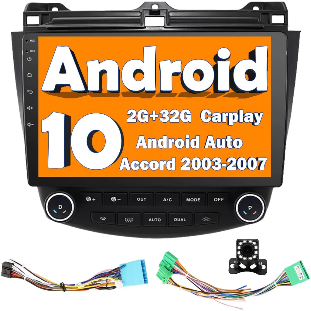 Binize Car Stereo Featuring  CarPlay&Android Auto 10 Inch Android10 for Honda Accord 7th 2003 2004 2005 2006 2007
