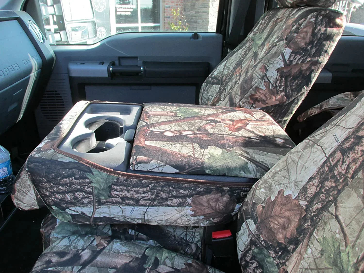 F486 2014 Ford F150 & 2015-2021 F250-F550 Front 40/20/40 Split Seat with Opening Center Console and Opening 20 Section Seat Bottom in DS1C Camouflage Endura