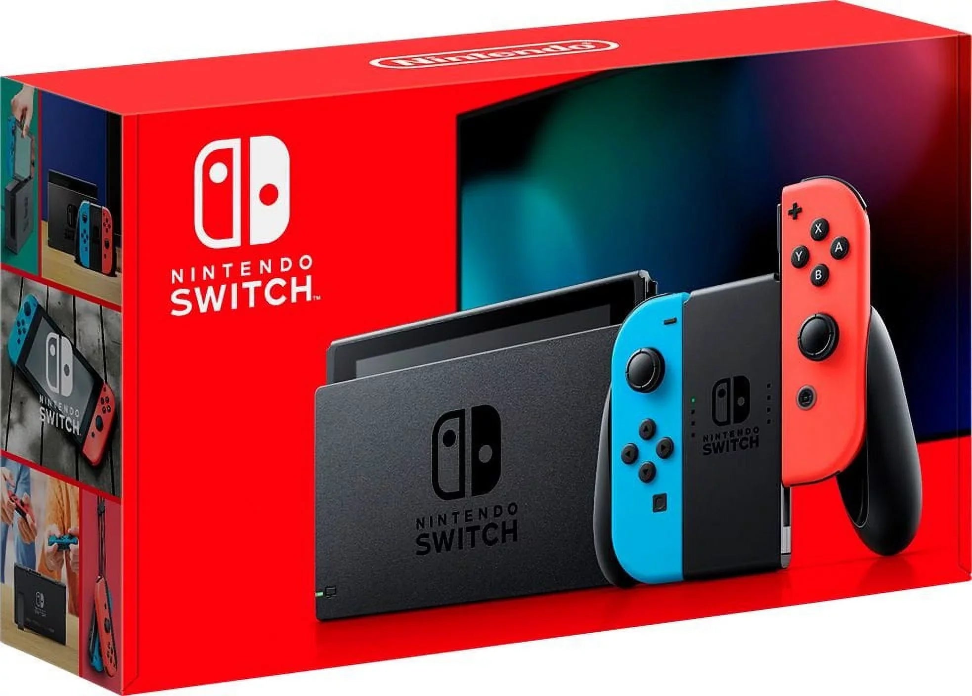 Nintendo Switch Odyssey Bundle: Red and Blue Joy-Con Improved Battery Life 32GB Console,Super Mario Odyssey Game Disc and Odyssey Deluxe Travel Case