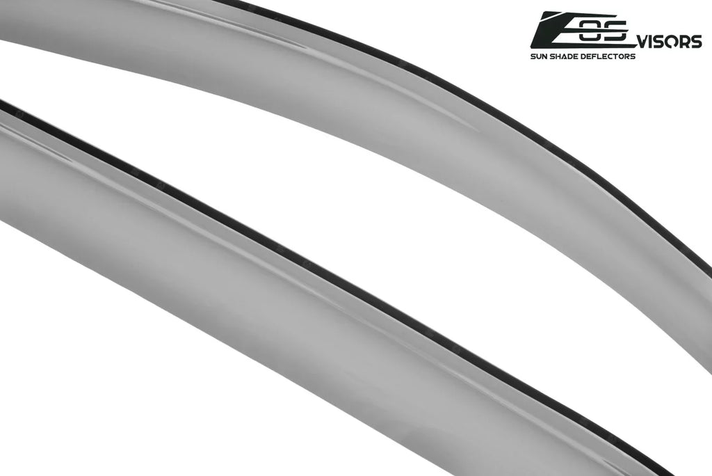 Extreme Online Store Fits  2014-2018 Chevrolet Silverado 1500 Crew Cab Models |  Visors - Style   Side Vents Window Deflectors Rain Guards