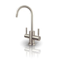 Westbrook 2-Handle Instant Hot and Cold Reverse Osmosis Drinking Water Dispenser Faucet in Brushed Nickel