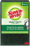 Scotch-Brite Scour pad Heavy Duty, Green, 8 Large 8 Pads