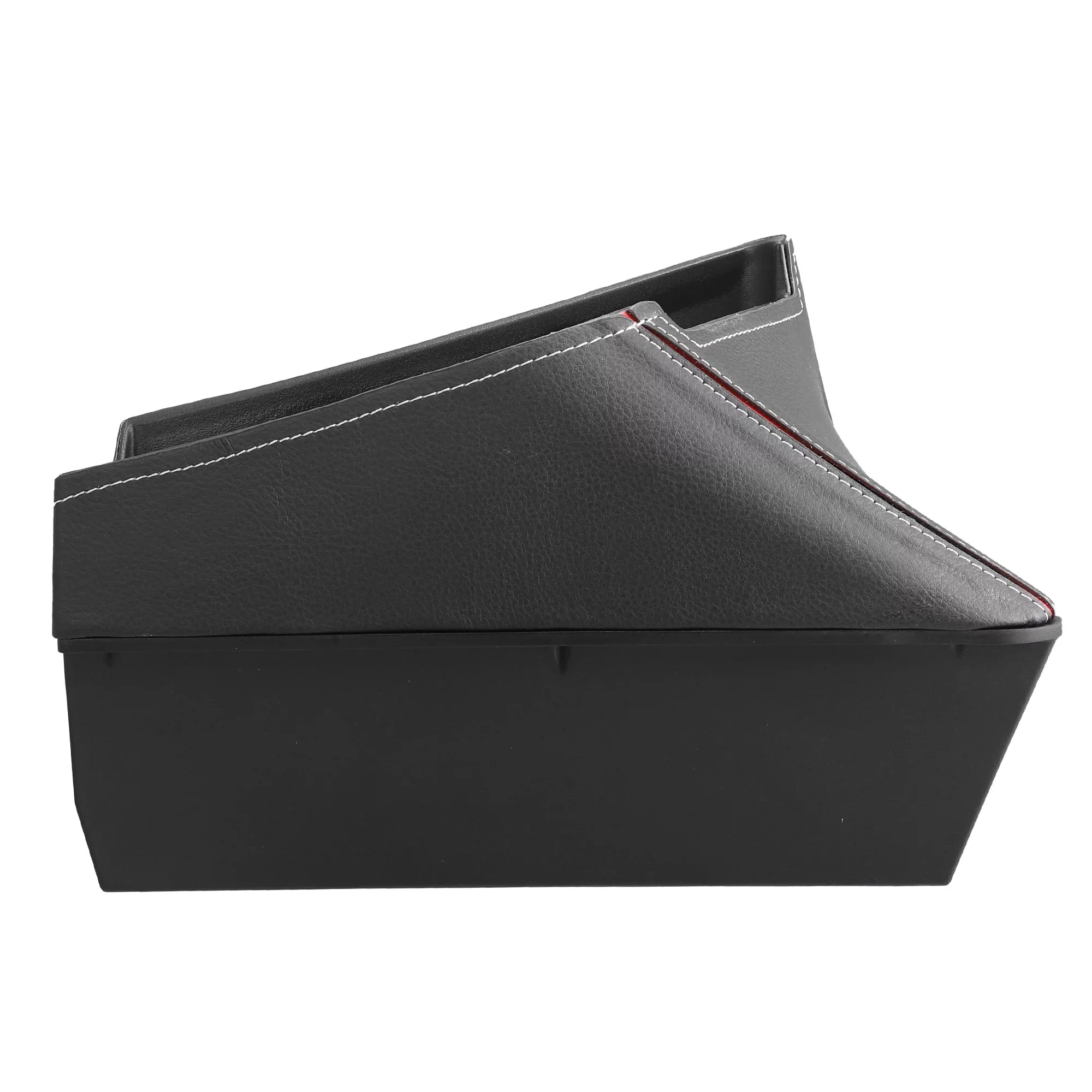 Unique Bargains Car Center Armrest  Storage Box Organizer Container Tray Black for  X1 F48 for  X2 F47 Red Side