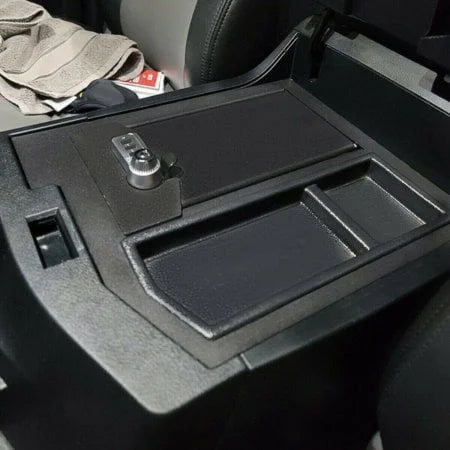 Center Console Gun Safe Storage Box Vault Compatible with 2007 - 2013 Toyota Tundra, 2008 - 2021 Toyota Sequoia