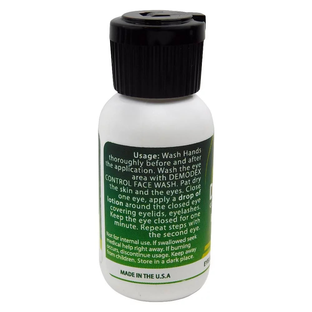 Ovante Demodex Mite Eliminating Lid & Lash Lotion, Natural Anti-Demodex Treatment & Eyelids Itch Relief - 1.0 oz