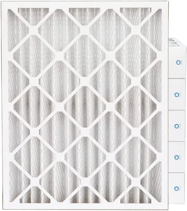 20X24x4  8 Pleated  Furne Air Filters. Case Of 6. Ext Size: 19-3/8 X 23-3/8 X 3-3/4