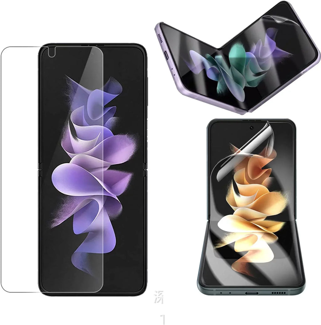 [3 Pack]Screen Protectors Compatible with Samsung Galaxy Z Flip 4 5G 2022, 3 Pack Inside Screen Self-Healing  Film