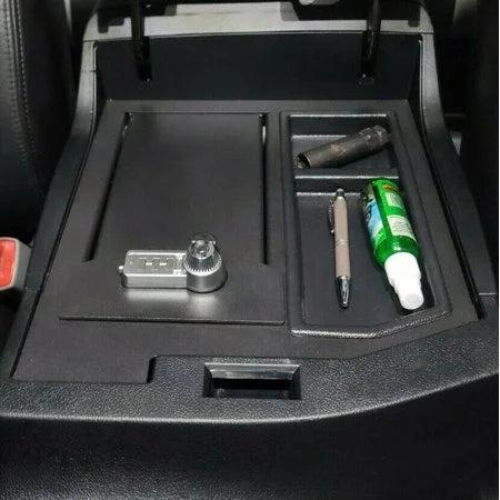 Center Console Gun Safe Storage Box Vault Compatible with 2007 - 2013 Toyota Tundra, 2008 - 2021 Toyota Sequoia