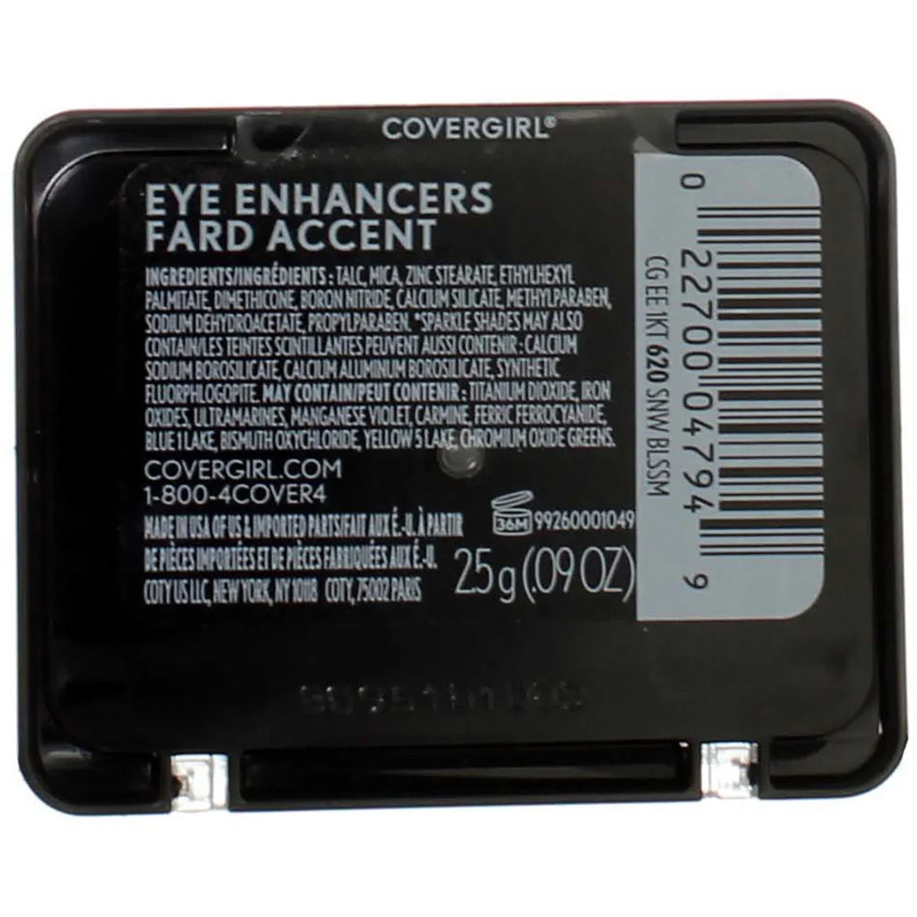 CoverGirl Eye Enhancers 1 Kit Eye Shadow, Snow Blossom [620] 0.09 oz (Pack of 4)