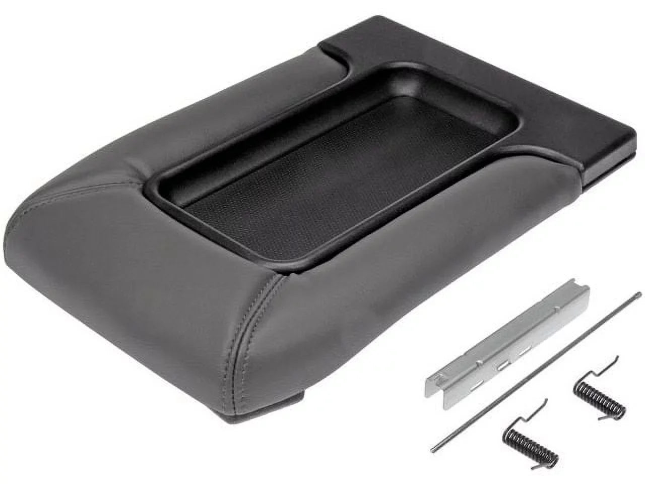 Console Lid - Dark Gray - Front Row with Split Bench Seat - Compatible with 2001 - 2006  Sierra 1500 2002 2003 2004 2005