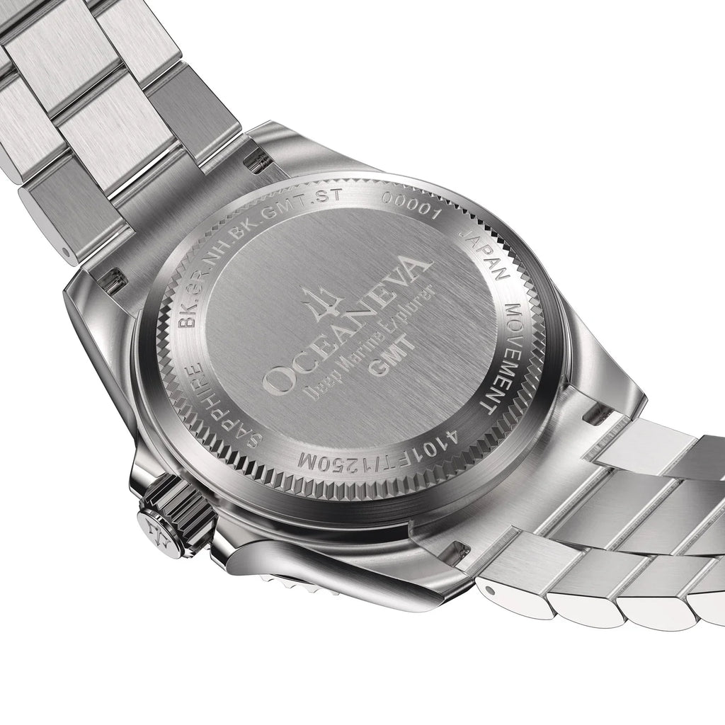 Oceaneva™  Deep Marine Explorer Pro Diver Black Green Bezel Watch - Screw Down with Triple Seal Case Back - 1250M Water Resistance - Japan Automatic Movement Dive Swimming Wrist Watches For Men