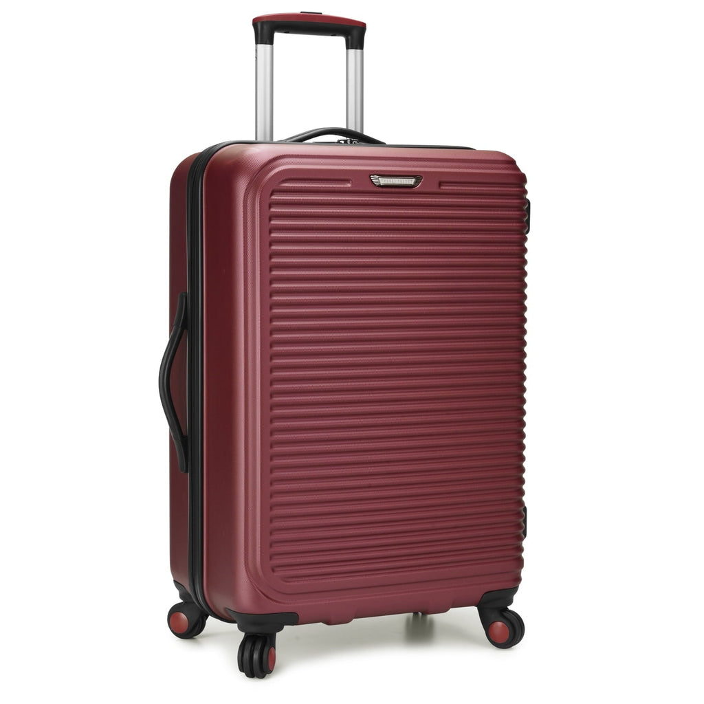 Travel Select TS09094R Savannah 3 Piece Hardside Spinner Luggage Set, Red
