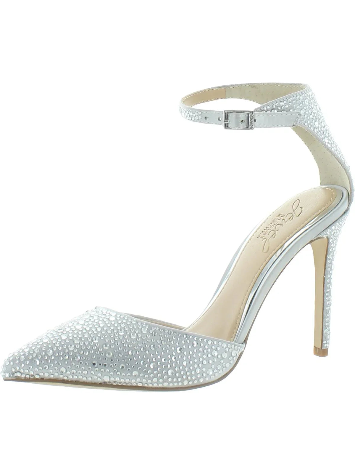 Jewel Badgley Mischka Womens Boston Satin Evening Dress Pumps