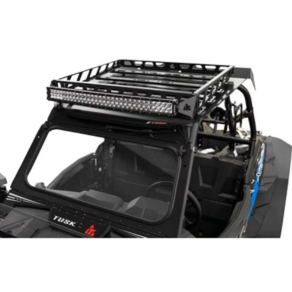 Adventure Roof Rack Rack with Force Roof and V2 30" Lt. Bar Compatible With Polaris   Turbo Limited Edition 2019