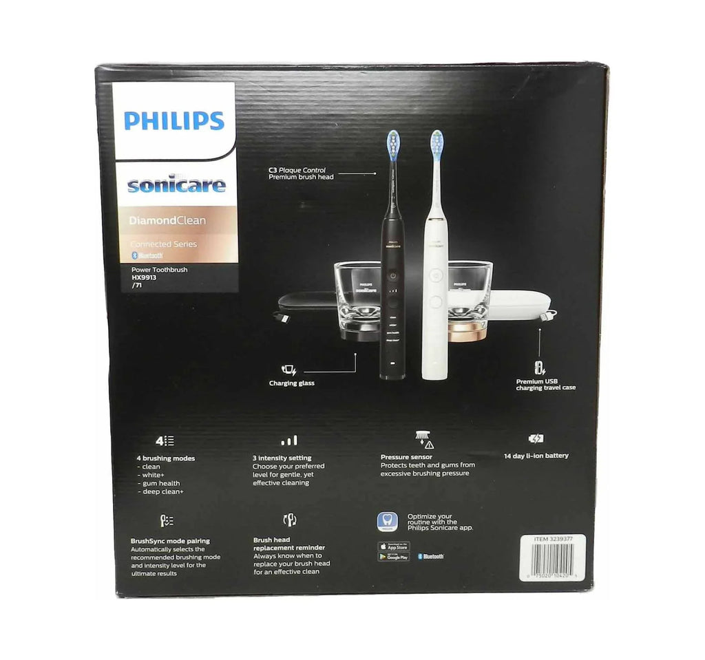 Philips Sonicare DiamondClean Connected Series Power Toothbrush Set (WhiteBlack)