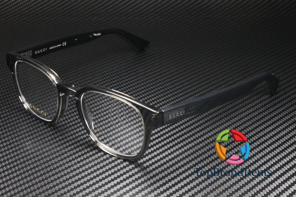 GG0927O 004 Rectangular Square Grey Shiny Demo Lens 49 mm Men's Eyeglasses
