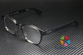 GG0927O 004 Rectangular Square Grey Shiny Demo Lens 49 mm Men's Eyeglasses
