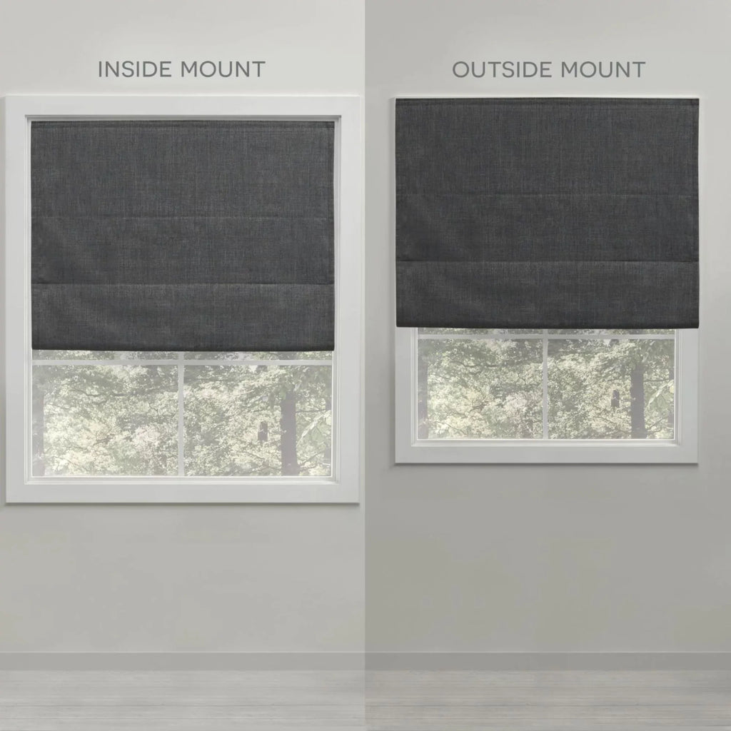 Exclusive Home Ricardo Total Blackout Roman Shade, 31"x64", Natural